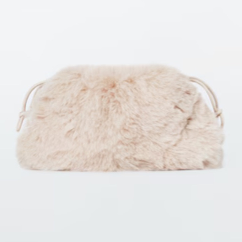 COS NWT Soft cream or ecru Faux Fur Crossbody Bag. This is  for cream bag only
